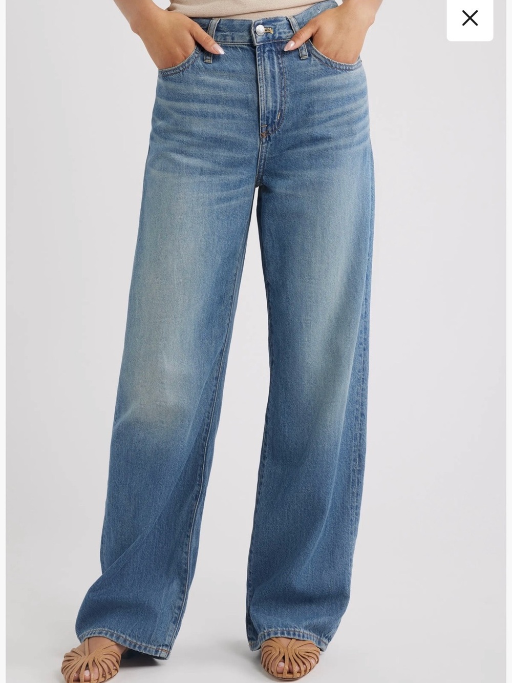 Airy Denim The Perfect Vintage High Waist Wide Leg Jeans size 30